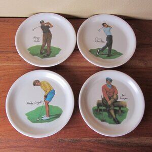 4 vintage wilson promo golf coasters melamine (W6180)